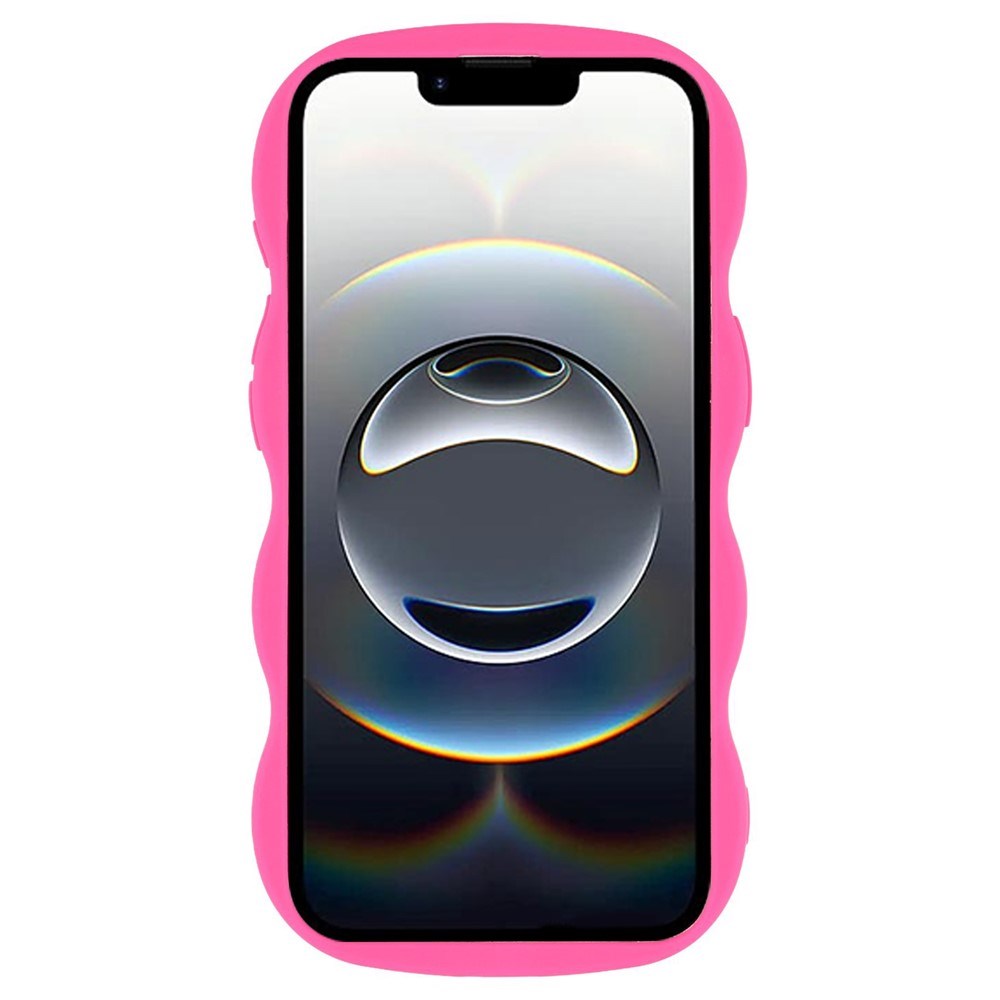 iPhone 17e / 16e EIDERWOOD Fleksibelt Plast Wavy Deksel - Pink