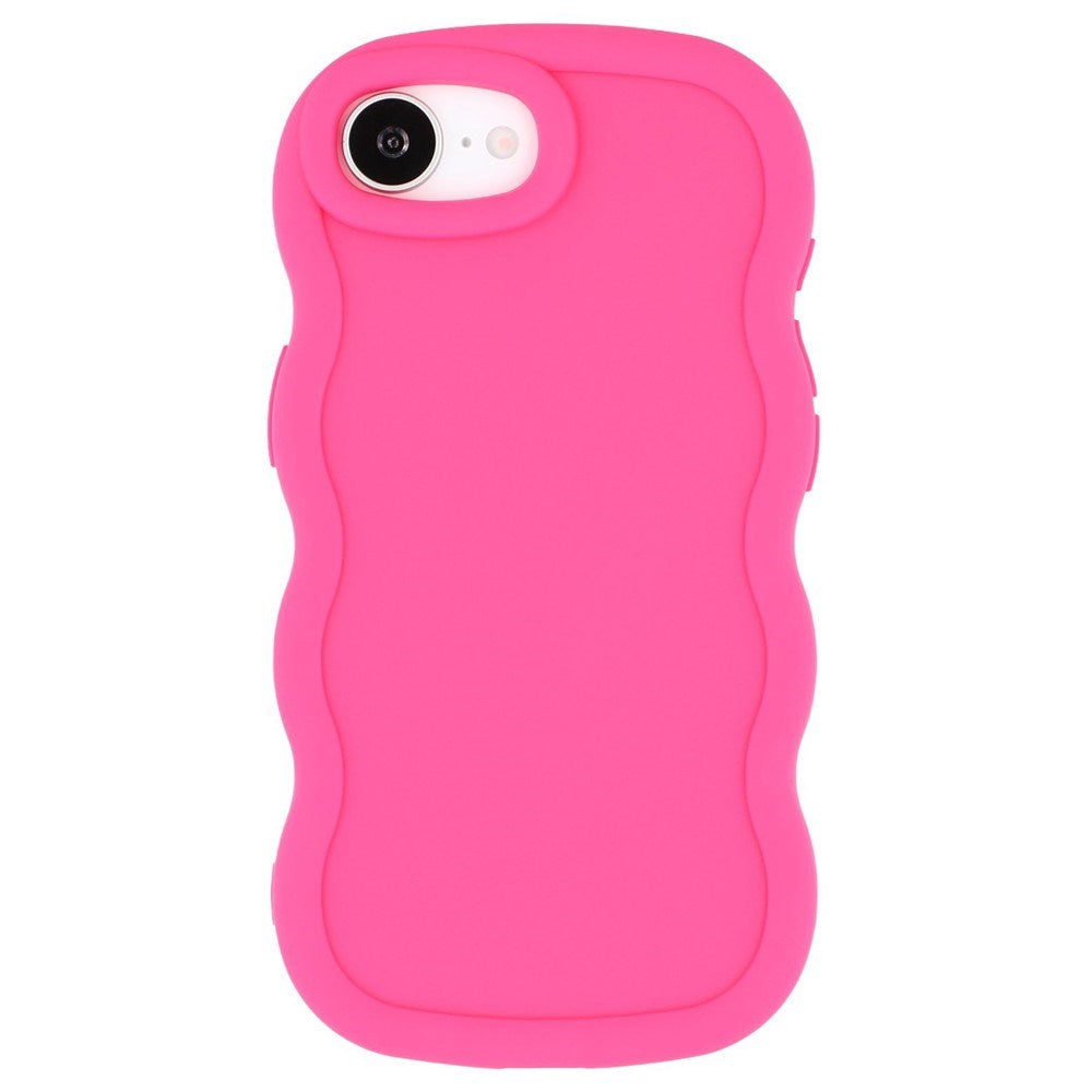 iPhone 17e / 16e EIDERWOOD Fleksibelt Plast Wavy Deksel - Pink