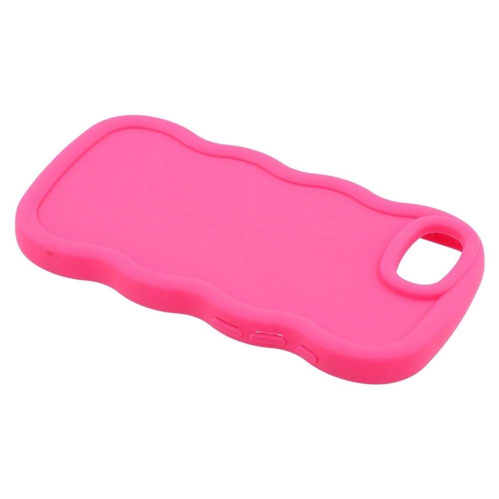 iPhone 17e / 16e EIDERWOOD Fleksibelt Plast Wavy Deksel - Pink