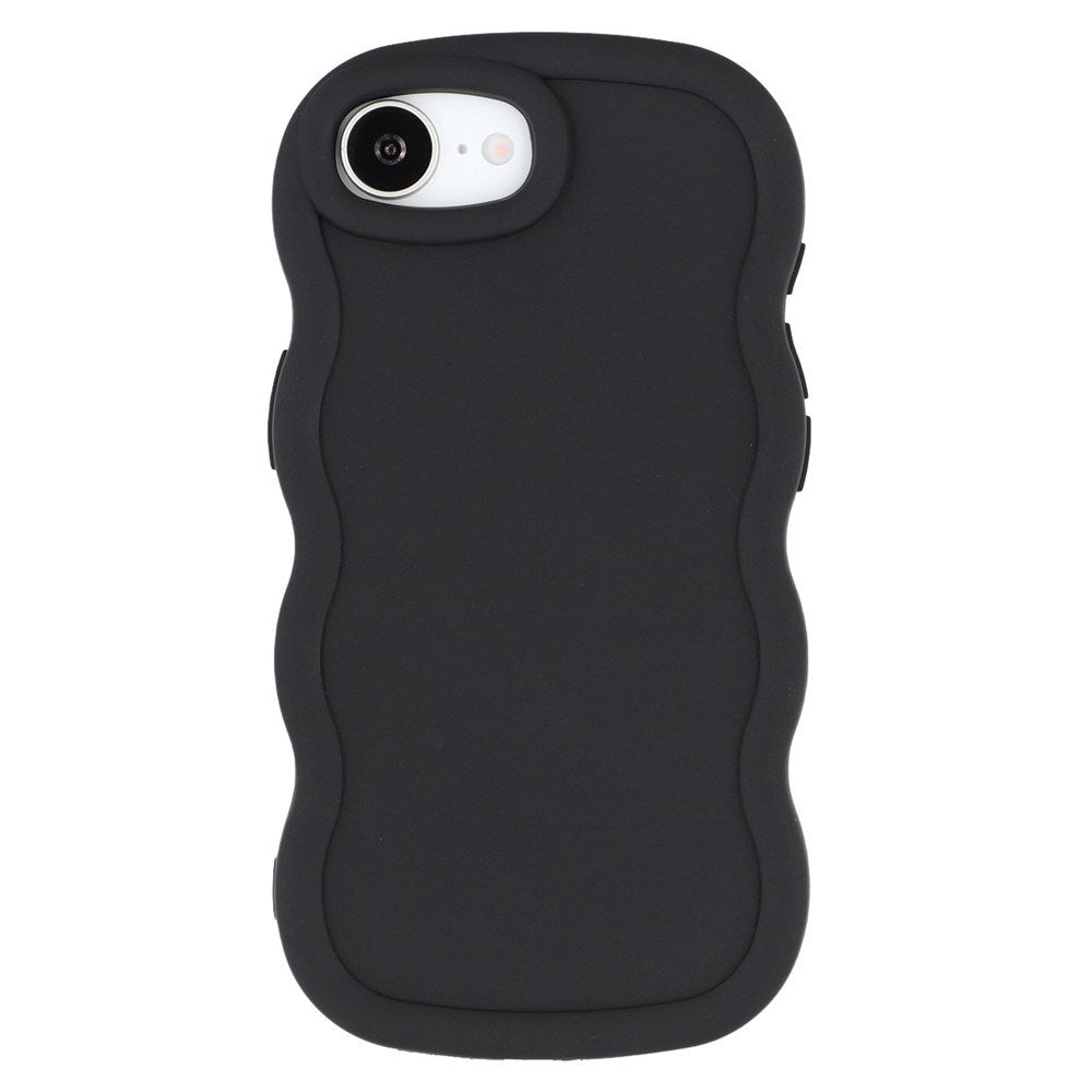 iPhone 17e / 16e EIDERWOOD Fleksibelt Plast Wavy Deksel - Svart