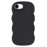 iPhone 17e / 16e EIDERWOOD Fleksibelt Plast Wavy Deksel - Svart
