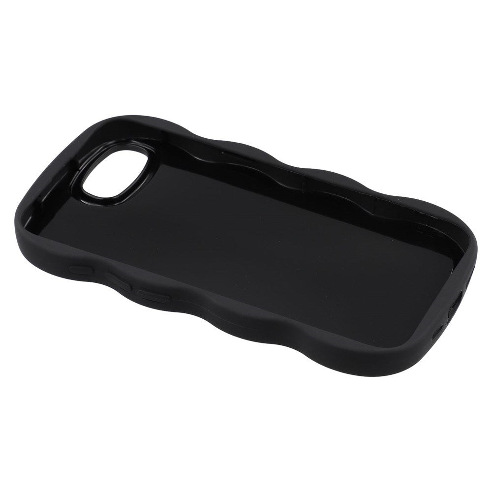 iPhone 17e / 16e EIDERWOOD Fleksibelt Plast Wavy Deksel - Svart