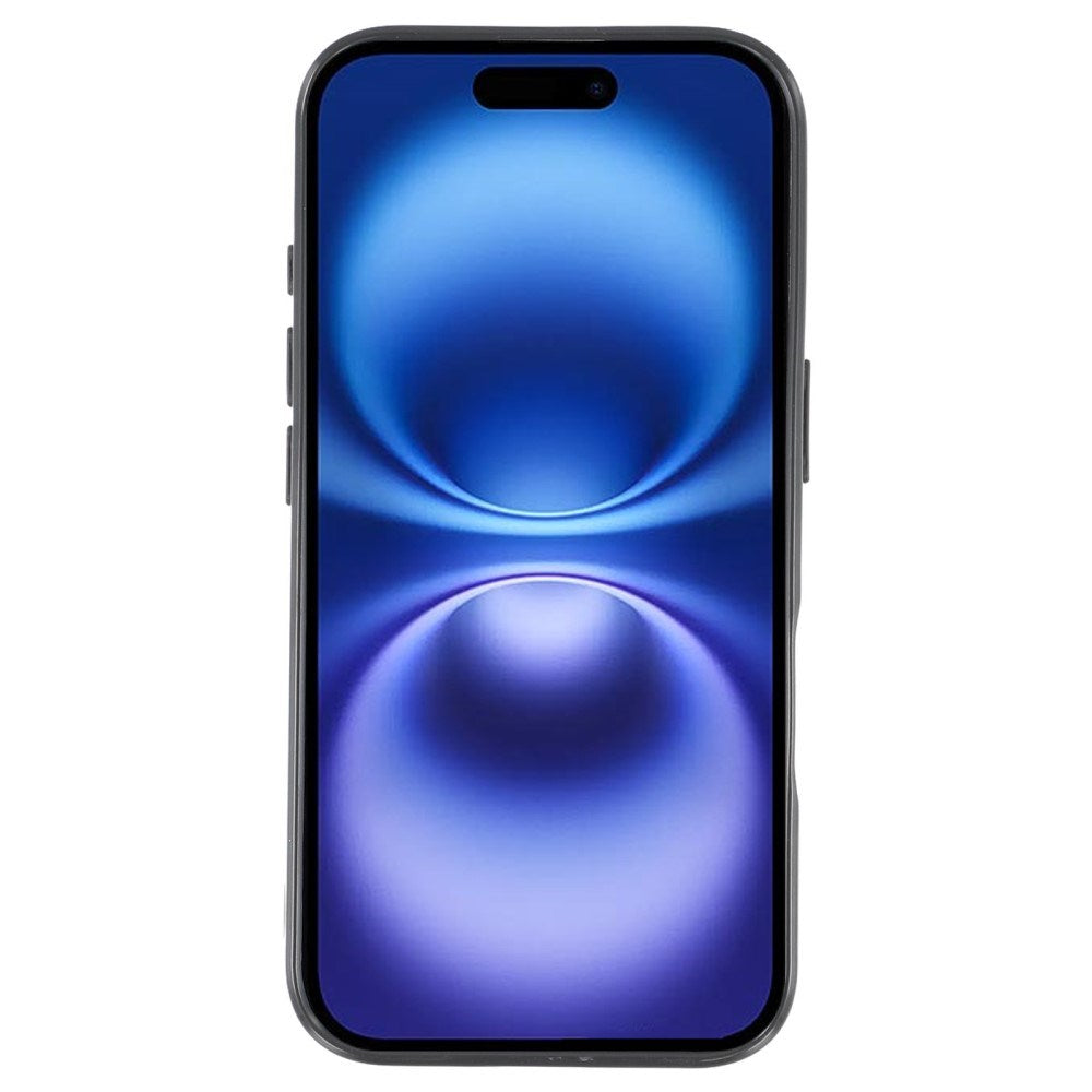 EIDERWOOD IPhone 16 Pro Fleksibelt Plast Deksel med Glitter - Svart