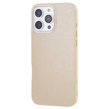 EIDERWOOD IPhone 16 Pro Fleksibelt Plast Deksel med Glitter - Beige