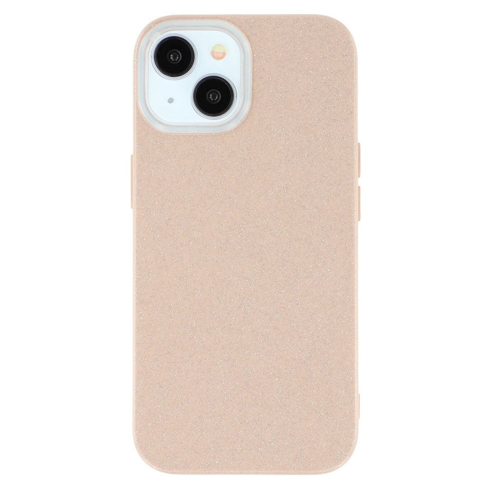 EIDERWOOD iPhone 14 / 13 Fleksibelt Plast Deksel m. Glitter - Brun