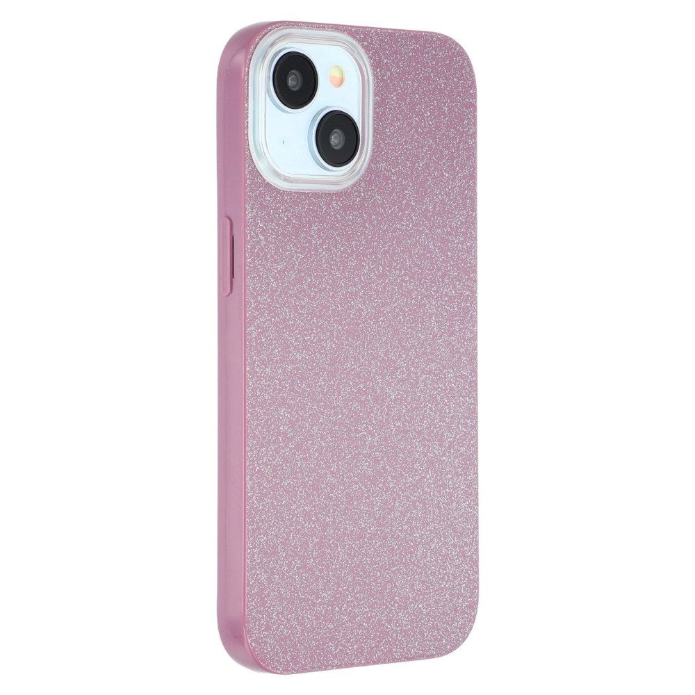 EIDERWOOD iPhone 14 / 13 Fleksibelt Plast Deksel m. Glitter - Lilla