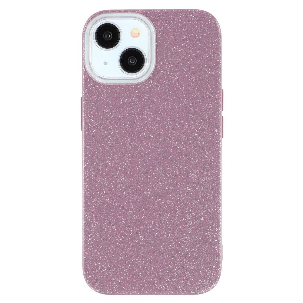 EIDERWOOD iPhone 14 / 13 Fleksibelt Plast Deksel m. Glitter - Lilla