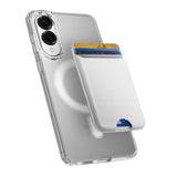 EIDERWOOD Samsung Galaxy S25 Edge Hybrid Plast Deksel - MagSafe Kompatibel - Gjennomsiktig / Hvit