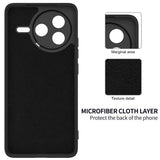 Xiaomi Poco F7 Pro EIDERWOOD Silikon Deksel m. Rem - Svart