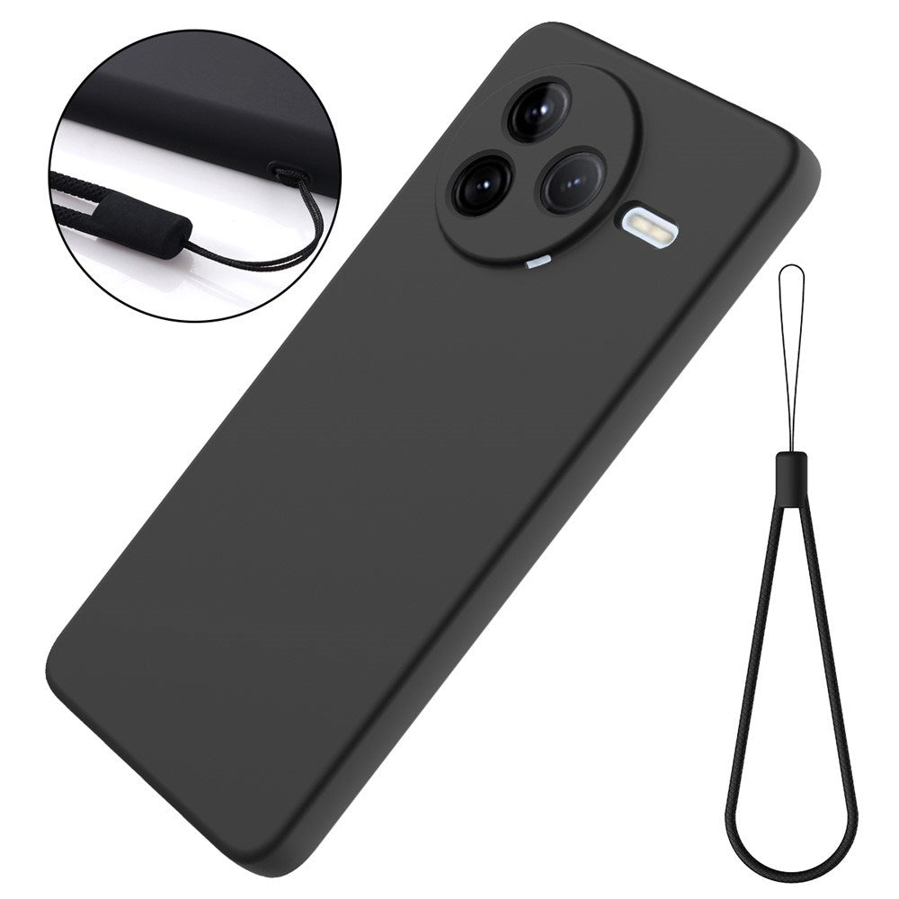 Xiaomi Poco F7 Pro EIDERWOOD Silikon Deksel m. Rem - Svart