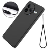Xiaomi Poco F7 Pro EIDERWOOD Silikon Deksel m. Rem - Svart