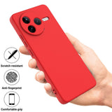 Xiaomi Poco F7 Pro EIDERWOOD Silikon Deksel m. Rem - Rød
