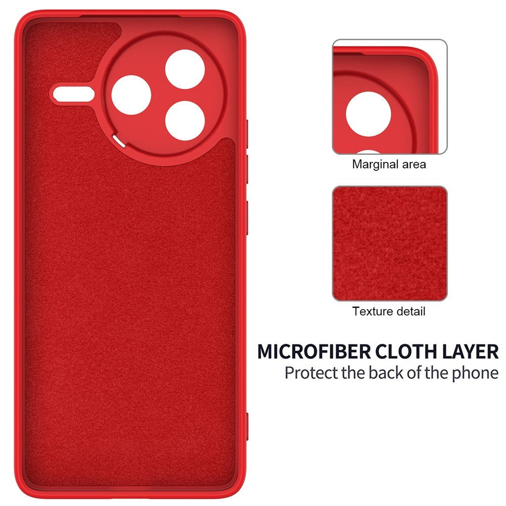 Xiaomi Poco F7 Pro EIDERWOOD Silikon Deksel m. Rem - Rød