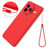 Xiaomi Poco F7 Pro EIDERWOOD Silikon Deksel m. Rem - Rød