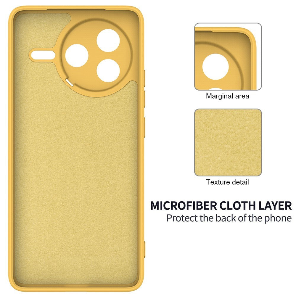 Xiaomi Poco F7 Pro EIDERWOOD Silikon Deksel m. Rem - Gul