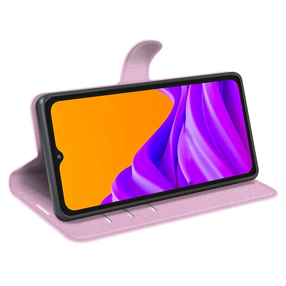 EIDERWOOD Samsung Galaxy Xcover 7 Pro Kunstskinn Flip Deksel m. Kortholder & Ståfunksjon - Rosa