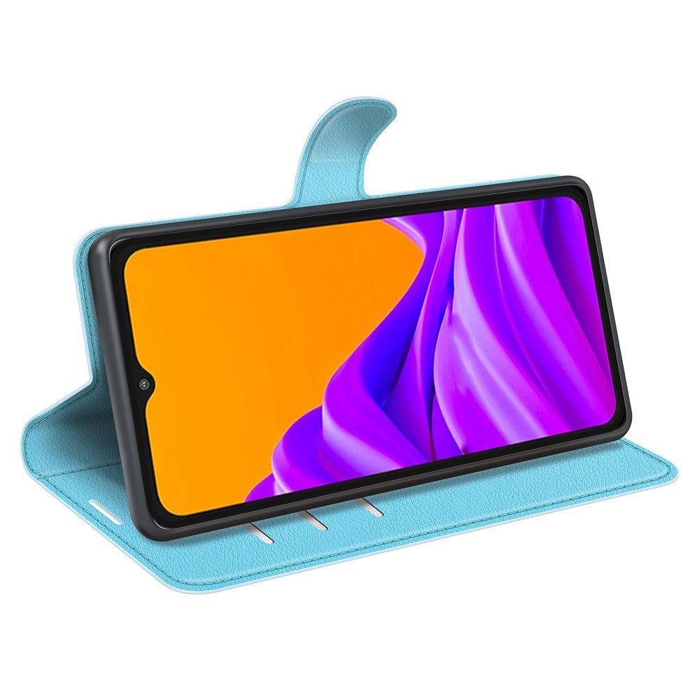 EIDERWOOD Samsung Galaxy Xcover 7 Pro Kunstskinn Flip Deksel m. Kortholder & Ståfunksjon - Blå