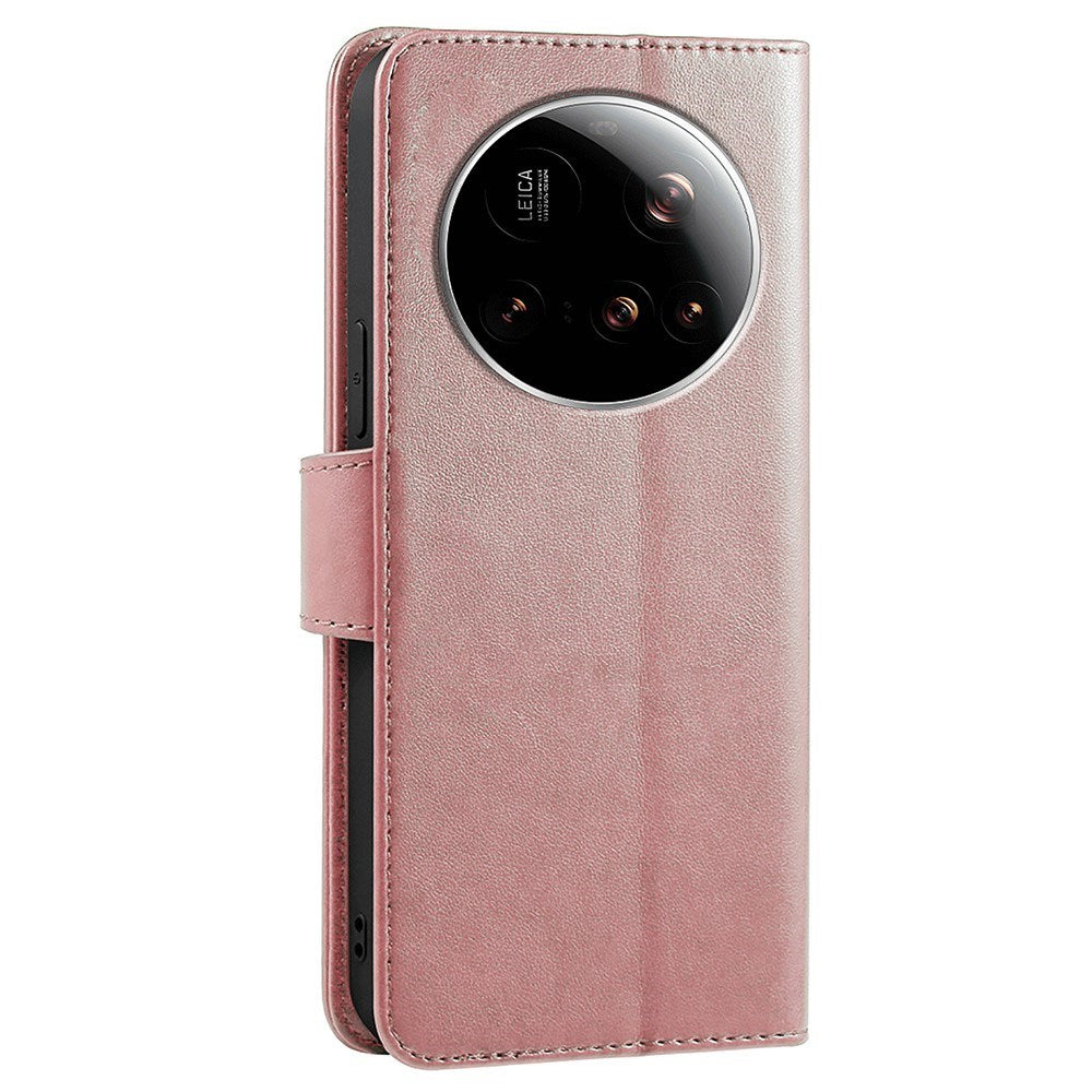 EIDERWOOD Xiaomi 15 Ultra Kunstskinn Flip Deksel - Rose Gold