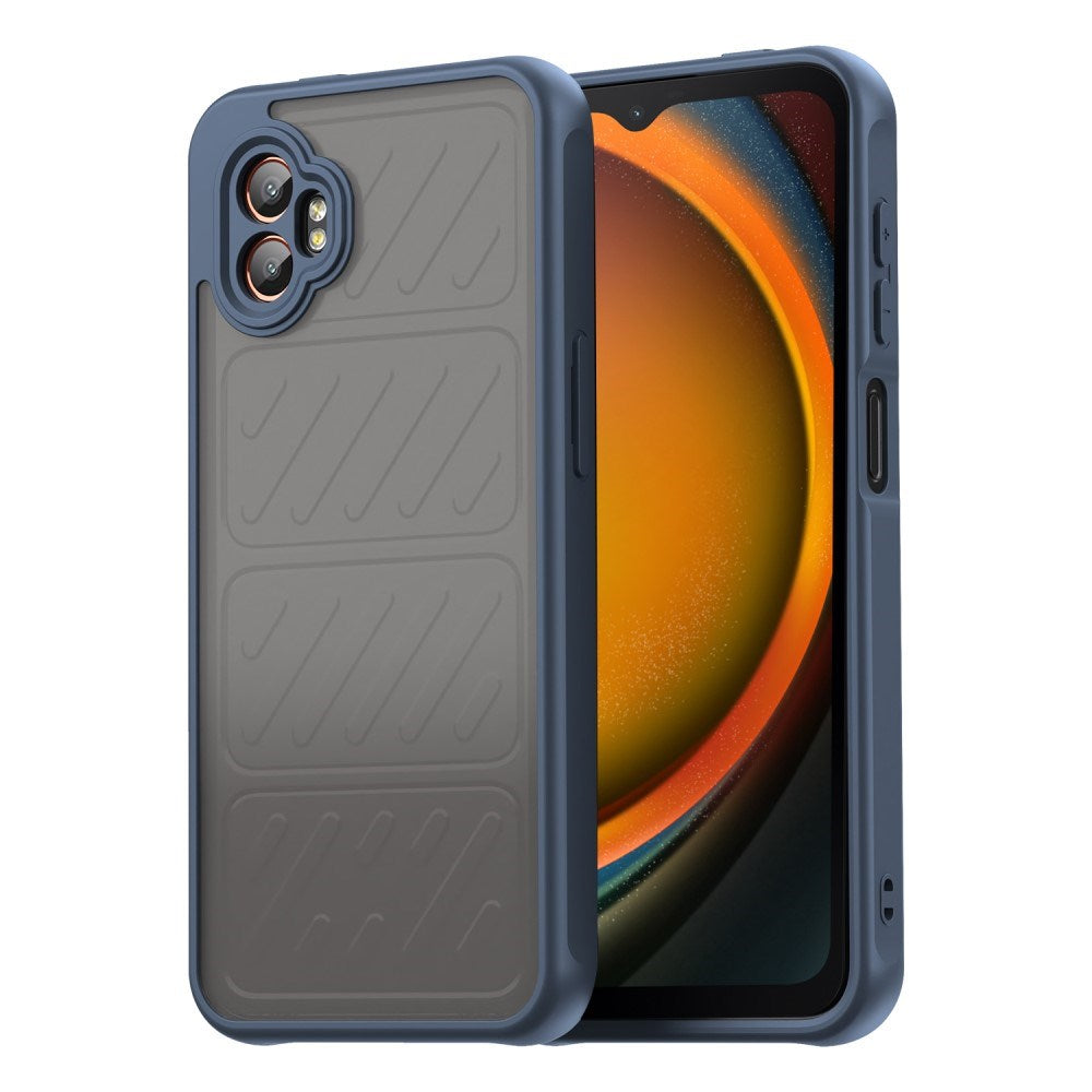 EIDERWOOD Samsung Galaxy Xcover 7 Pro Hybrid Plast Deksel med Matt Bakside - Gjennomsiktig / Blå