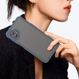 EIDERWOOD Samsung Galaxy Xcover 7 Pro Hybrid Plast Deksel med Matt Bakside - Gjennomsiktig / Blå