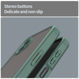 EIDERWOOD Samsung Galaxy Xcover 7 Pro Hybrid Plast Deksel med Matt Bakside - Gjennomsiktig / Grønn