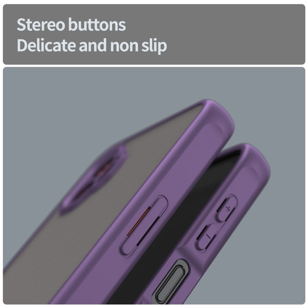 EIDERWOOD Samsung Galaxy Xcover 7 Pro Hybrid Plast Deksel med Matt Bakside - Gjennomsiktig / Lilla