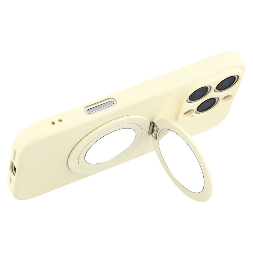 EIDERWOOD iPhone 16 Pro Hybrid Deksel inkl. Støtte med Speil - Hvit