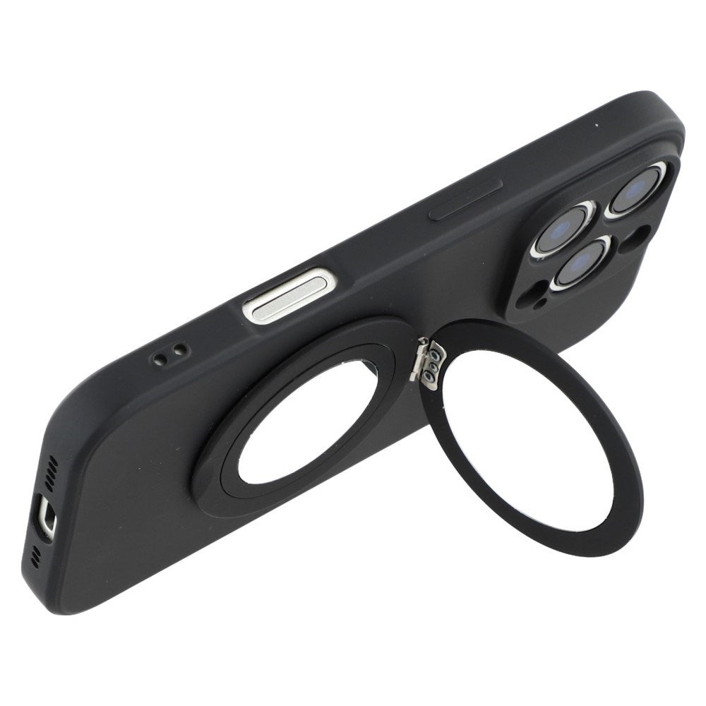 EIDERWOOD iPhone 16 Pro Hybrid Deksel inkl. Støtte med Speil - Svart