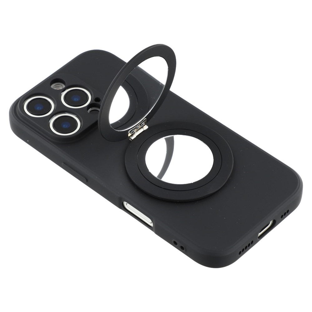 EIDERWOOD iPhone 16 Pro Hybrid Deksel inkl. Støtte med Speil - Svart