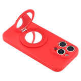 EIDERWOOD iPhone 16 Pro Hybrid Deksel inkl. Støtte med Speil - Rød