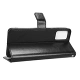 EIDERWOOD Motorola Moto E22 / E22i Kunstskinn Flip Deksel med Stativ & Lommebok - Svart