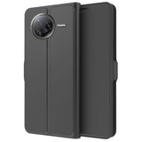 Xiaomi Poco F7 Ultra EIDERWOOD Kunstskinn Flip Deksel m. Kortlomme & Stativfunksjon – Svart