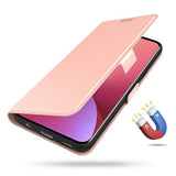Xiaomi Poco F7 Ultra EIDERWOOD Kunstskinn Flip Deksel m. Kortlomme & Stativfunksjon – Rosegull