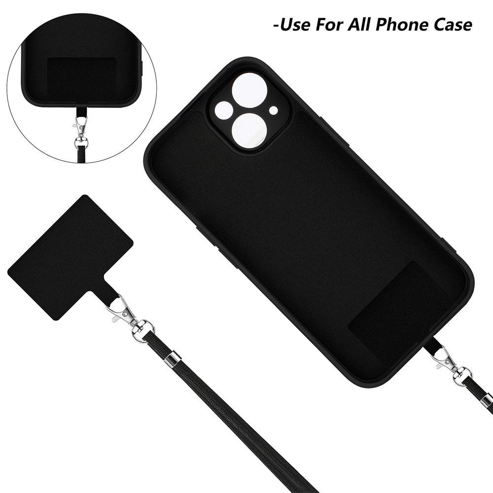 iPhone 16e Sett med Fleksibelt Plast Deksel - Skjermbeskytter - Stropp - Lavendel