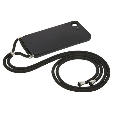 iPhone 17e / 16e EIDERWOOD Fôret Fleksibelt Plast Deksel m. Stropp - Svart