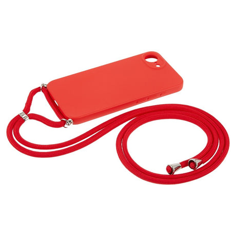 iPhone 17e / 16e EIDERWOOD Fôret Fleksibelt Plast Deksel m. Stropp - Rød