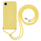 iPhone 17e / 16e EIDERWOOD Fôret Fleksibelt Plast Deksel m. Stropp - Gul