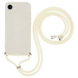 iPhone 17e / 16e EIDERWOOD Fôret Fleksibelt Plast Deksel m. Stropp - Beige