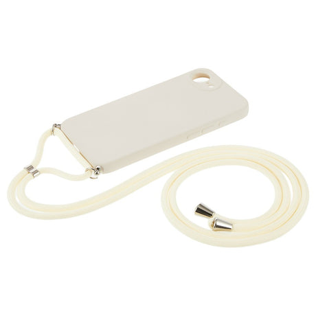 iPhone 17e / 16e EIDERWOOD Fôret Fleksibelt Plast Deksel m. Stropp - Beige