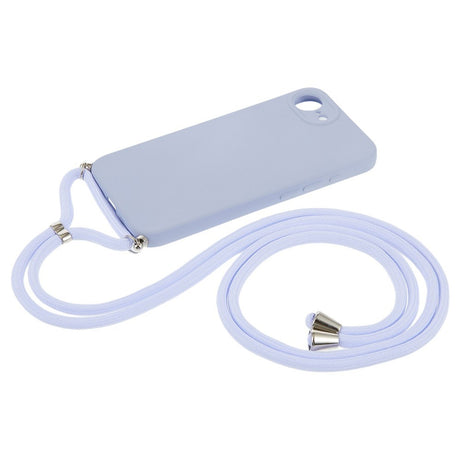 iPhone 17e / 16e EIDERWOOD Fôret Fleksibelt Plast Deksel m. Stropp - Lyslilla