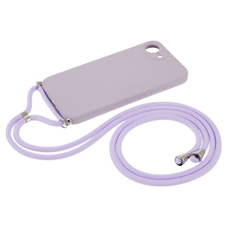 iPhone 17e / 16e EIDERWOOD Fôret Fleksibelt Plast Deksel m. Stropp - Lilla