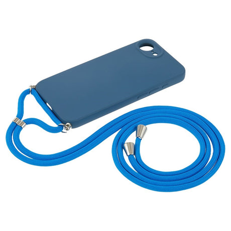 iPhone 17e / 16e EIDERWOOD Fôret Fleksibelt Plast Deksel m. Stropp - Mørkeblå