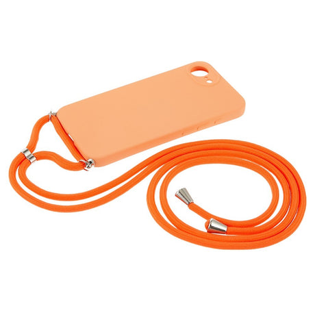 iPhone 17e / 16e EIDERWOOD Fôret Fleksibelt Plast Deksel m. Stropp - Oransje