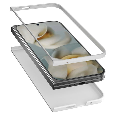 EIDERWOOD Google Pixel 10 Pro Fold Matt Hard Plast Deksel - Hvit