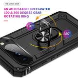 EIDERWOOD Google Pixel 10 Pro XL Hybrid Håndverker Deksel m. 360 Roterbar Stativfunksjon - Svart