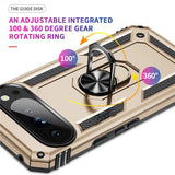 EIDERWOOD Google Pixel 10 Pro XL Hybrid Håndverker Deksel m. 360 Roterbar Stativfunksjon - Gull