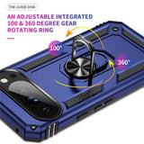 EIDERWOOD Google Pixel 10 Pro XL Hybrid Håndverker Deksel m. 360 Roterbar Stativfunksjon - Blå