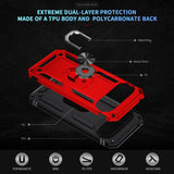 EIDERWOOD Google Pixel 10 / 10 Pro Håndverker Bakdeksel med 360° roterbar stativ - Rød