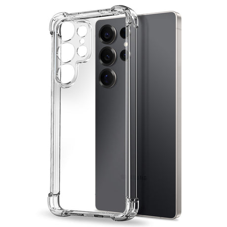 NORTHJO Samsung Galaxy S25 Ultra 2-i-1 Beskyttelsessett med Støtabsorberende Fleksibelt Plast Deksel & Herdet Skjermbeskyttelsesglass - Gjennomsiktig