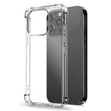 NORTHJO iPhone 15 Pro 3-i-1 Beskyttelsessett med Støtdempende Fleksibelt Plast Deksel & Skjermbeskytter i Herdet Glass & Kameralinseglass - Gjennomsiktig